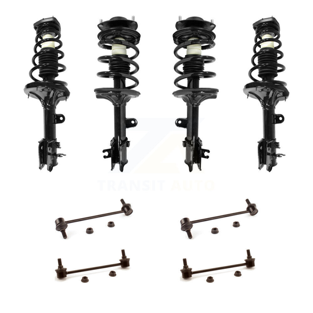 Front Rear Complete Strut & TOR sway Bar Link Kit (8Pc) For Hyundai Tucson Kia Sportage KSS-107846