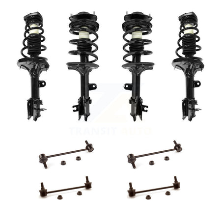 Front Rear Complete Strut & TOR sway Bar Link Kit (8Pc) For Hyundai Tucson Kia Sportage KSS-107846