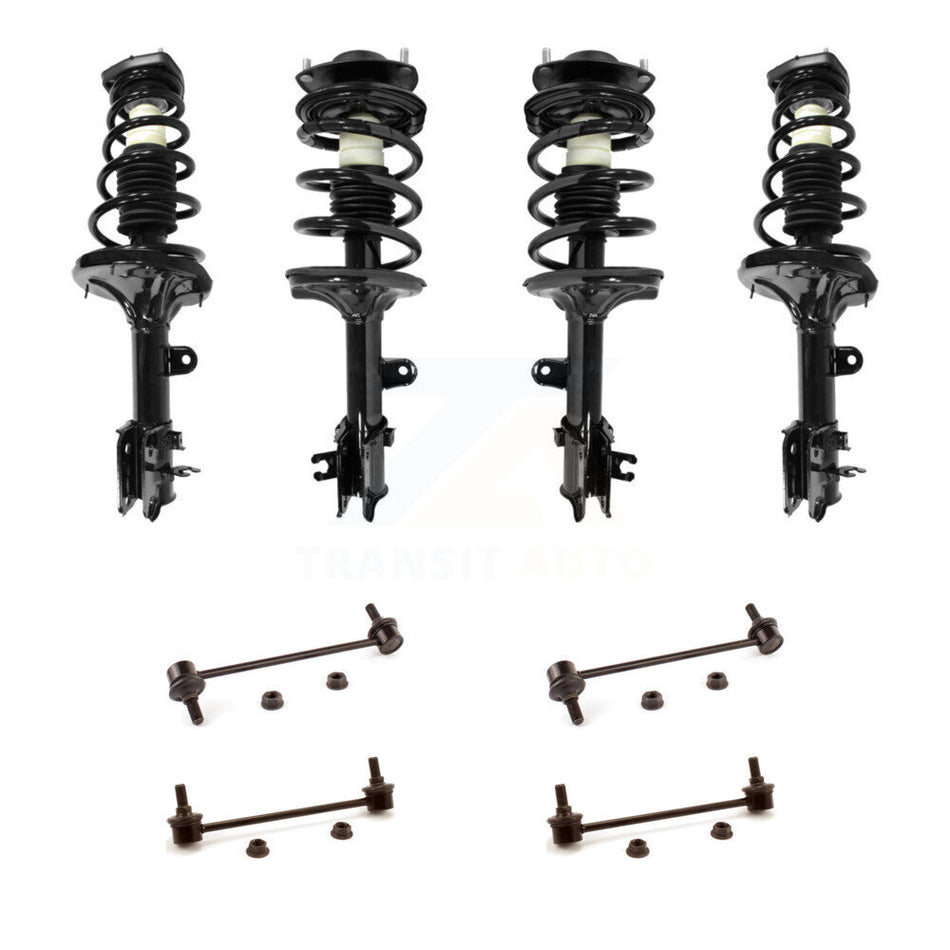 Front Rear Complete Strut & TOR sway Bar Link Kit (8Pc) For Hyundai Tucson Kia Sportage KSS-107846