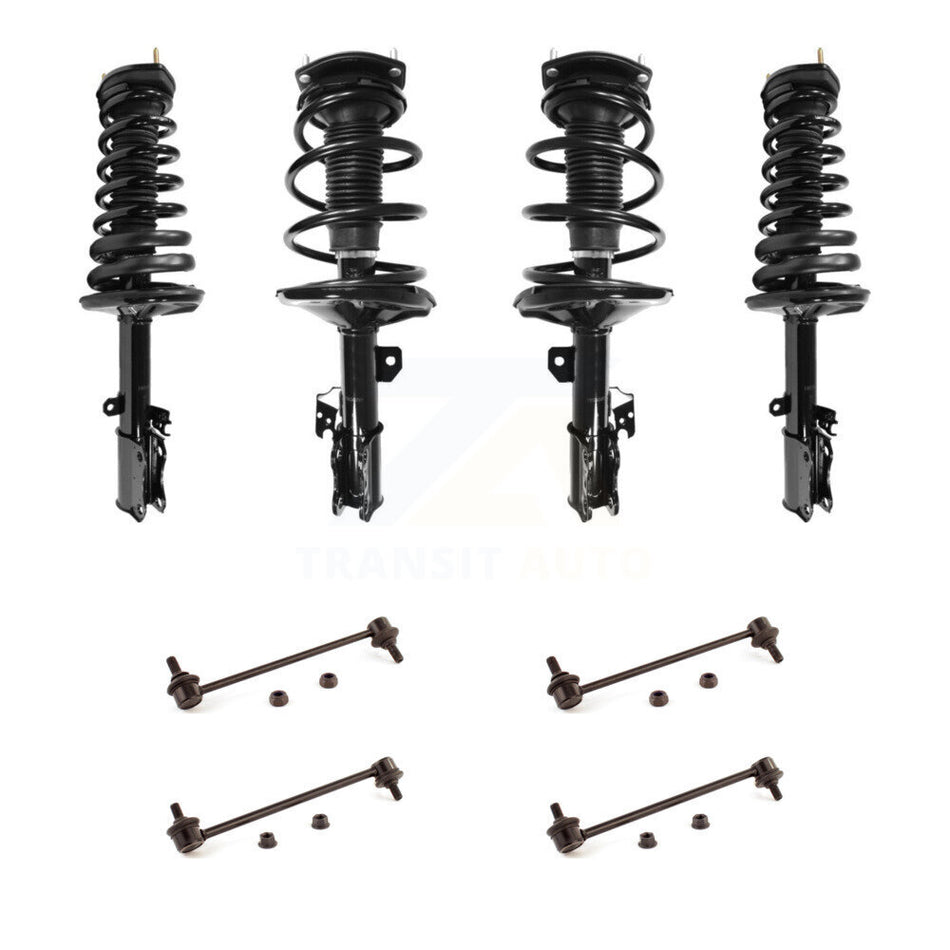 Front Rear Complete Strut & TOR Bar Link Kit (8Pc) For 2002-2003 Toyota Camry Lexus ES300 KSS-107850