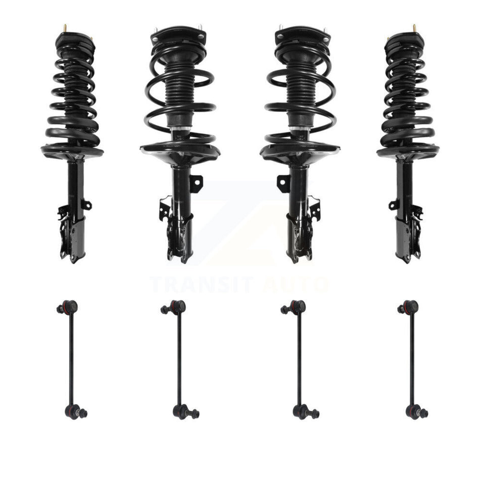 Front Rear Complete Strut & TOR Bar Link Kit (8Pc) For 2002-2003 Toyota Camry Lexus ES300 KSS-107850