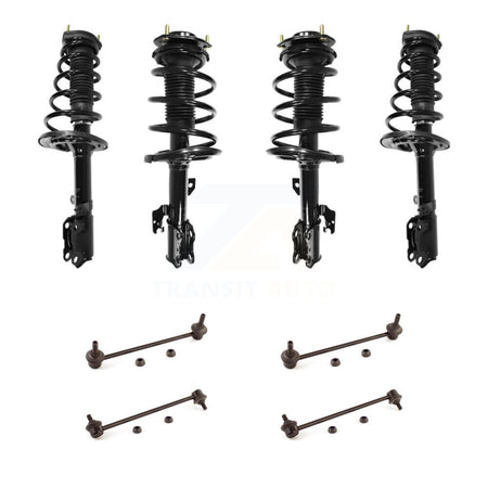 Front Rear Complete Strut & TOR Bar Link Kit (8Pc) For Toyota Camry Excludes SE Models KSS-107853