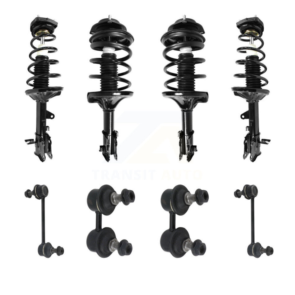 Front Rear Complete Strut & TOR sway Bar Link Kit (8Pc) For 2001-2006 Hyundai Elantra KSS-107855