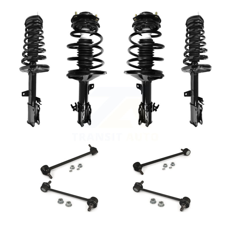 Front Rear Complete suspension Strut & TQ sway Bar Link Kit (8Pc) For Toyota Camry Solara KSS-107857