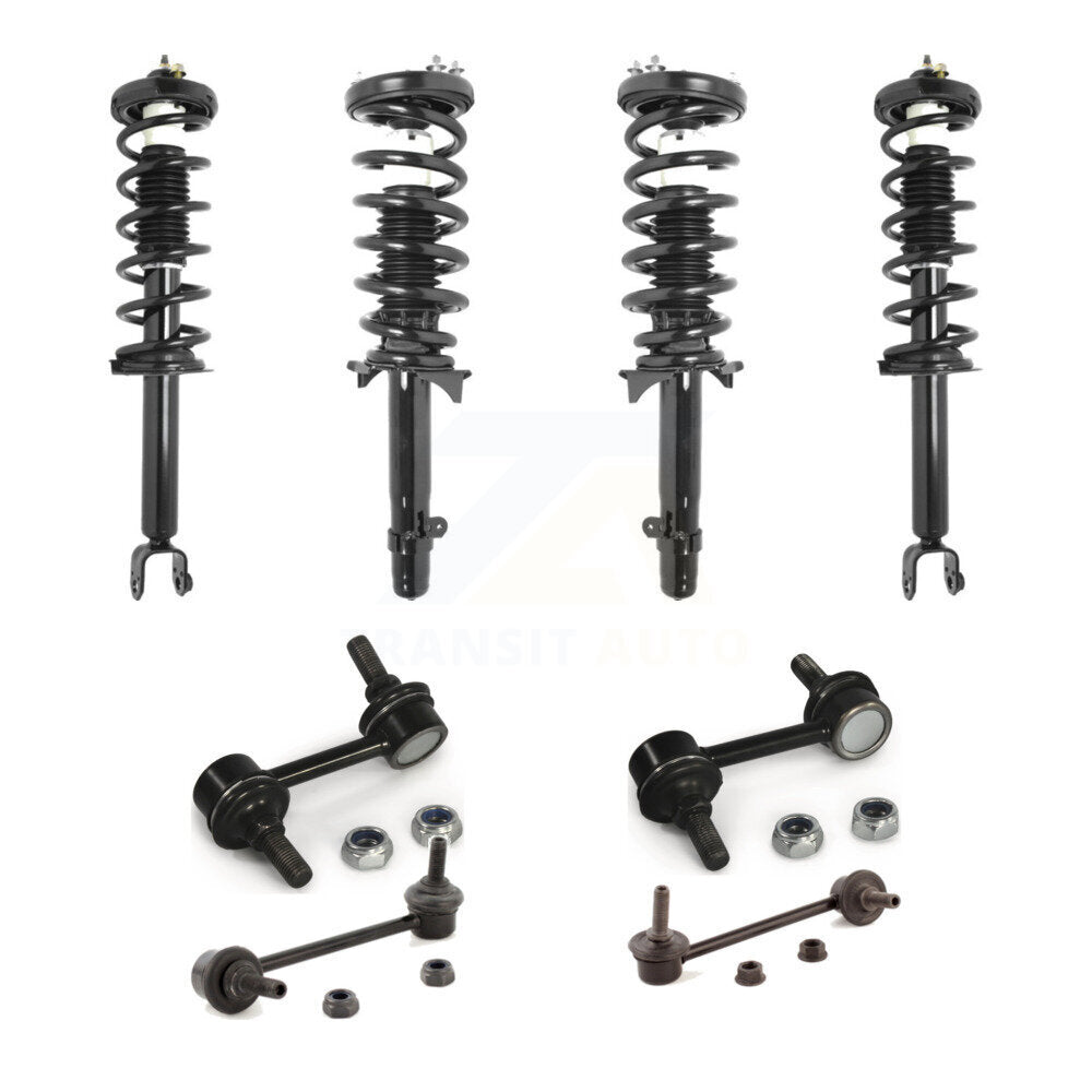Front Rear Complete suspension Strut & TQ sway Bar Link Kit (8Pc) For 2009-2014 Acura TSX KSS-107858