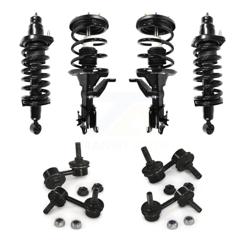 Front Rear Complete suspension Strut & TQ sway Bar Link Kit (8Pc) For Honda Civic KSS-107860