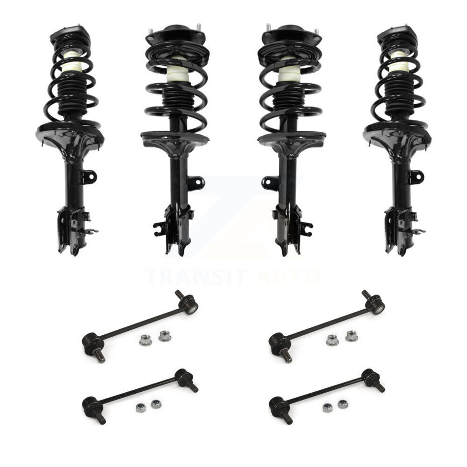 Front Rear Complete Strut & TQ sway Bar Link Kit (8Pc) For Hyundai Tucson Kia Sportage KSS-107861