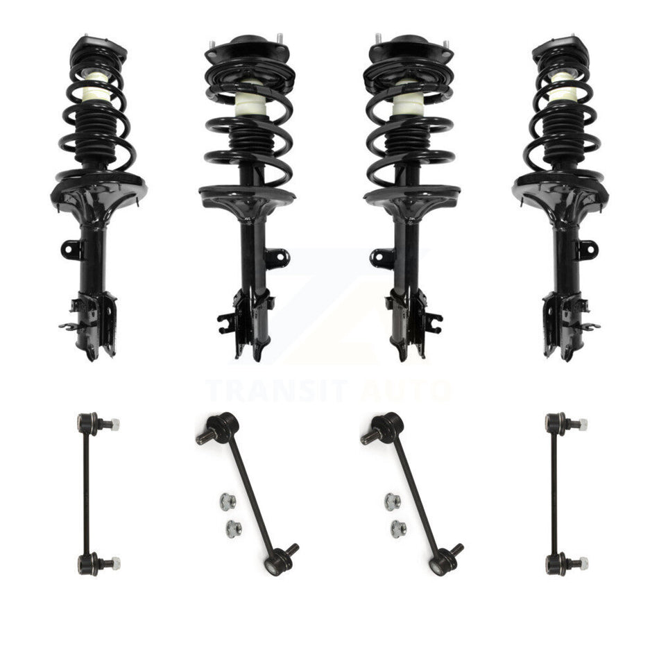 Front Rear Complete Strut & TQ sway Bar Link Kit (8Pc) For Hyundai Tucson Kia Sportage KSS-107861