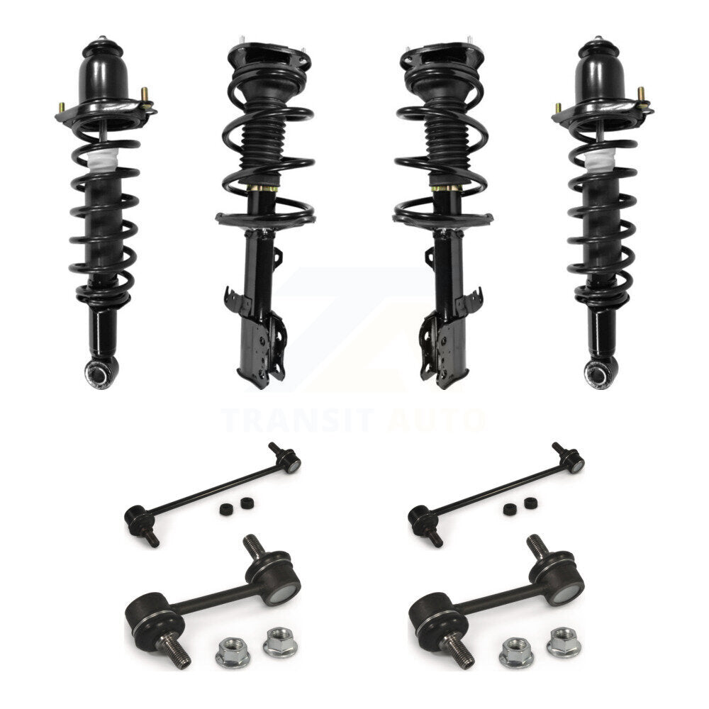 Front Rear Complete suspension Strut & TQ Bar Link Kit (8Pc) For 2003-2006 Toyota Corolla KSS-107864