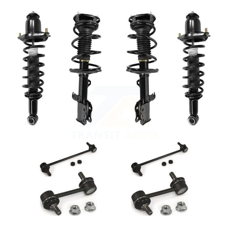 Front Rear Complete suspension Strut & TQ Bar Link Kit (8Pc) For 2003-2006 Toyota Corolla KSS-107864