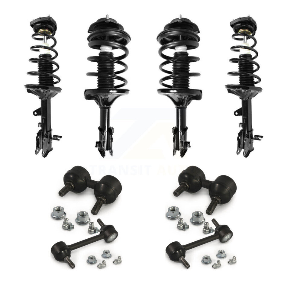 Front Rear Complete Strut & TQ sway Bar Link Kit (8Pc) For 2001-2006 Hyundai Elantra KSS-107866