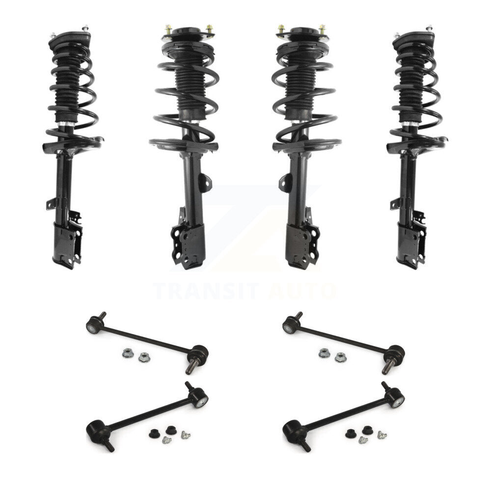 Front Rear Complete Strut & TQ sway Bar Link Kit (8Pc) For 2009-2012 Toyota Venza FWD KSS-107868