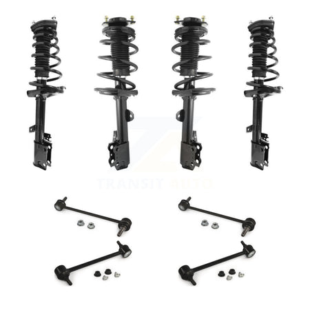 Front Rear Complete Strut & TQ sway Bar Link Kit (8Pc) For 2009-2012 Toyota Venza FWD KSS-107868
