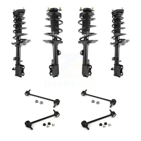 Front Rear Complete Strut & TQ sway Bar Link Kit (8Pc) For 2009-2012 Toyota Venza AWD KSS-107869
