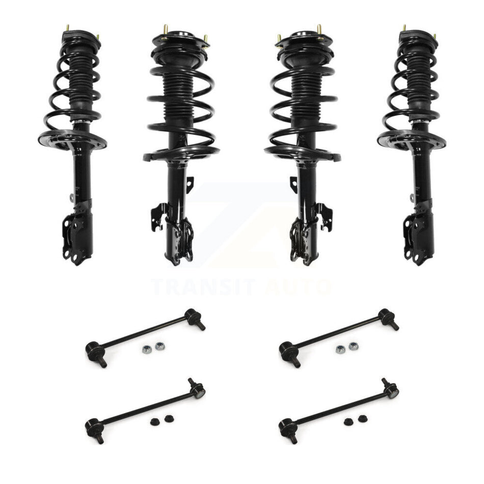 Front Rear Complete Strut & TQ Bar Link Kit (8Pc) For Toyota Camry Excludes SE Models KSS-107875