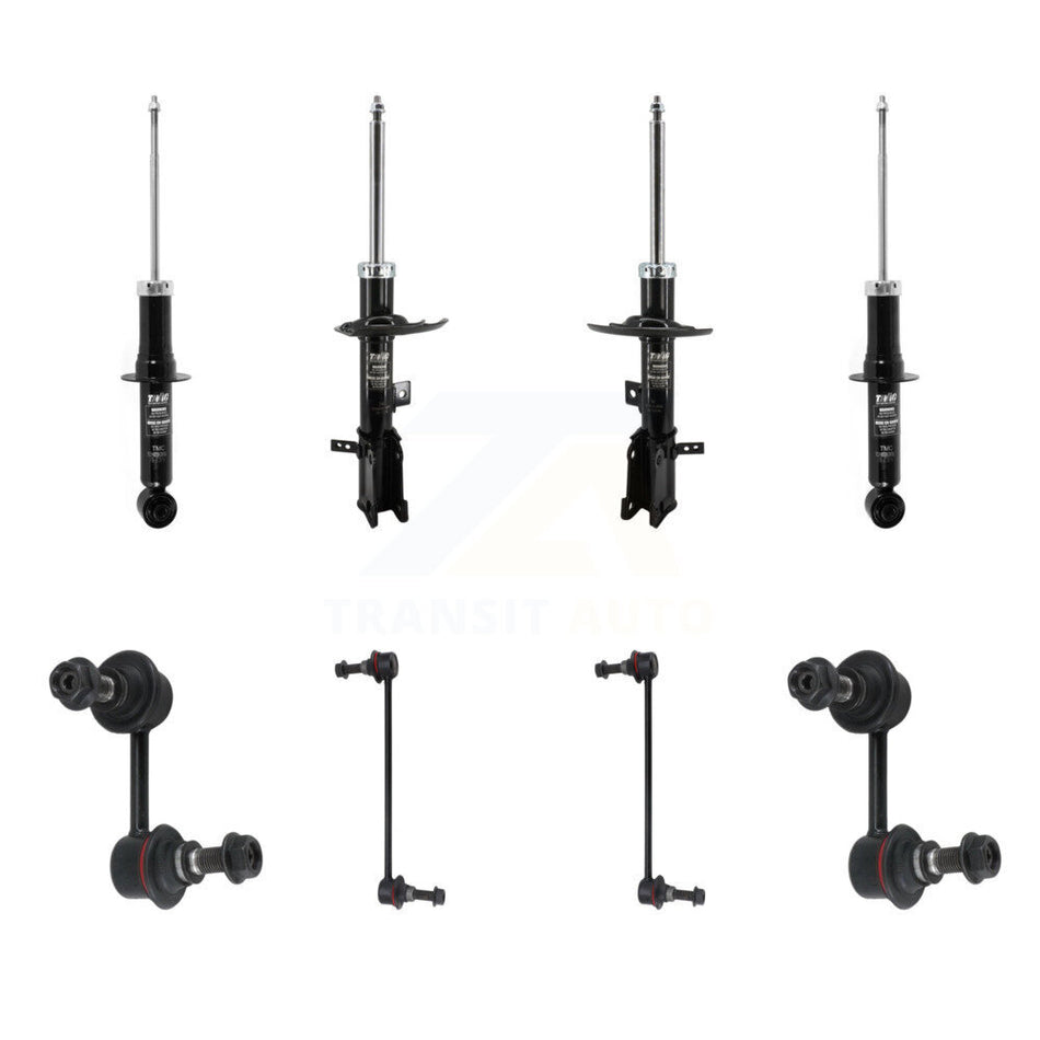 Front Rear suspension Strut & TOR sway Bar Link Kit (8Pc) For 2011-2019 Dodge Journey KSS-107894