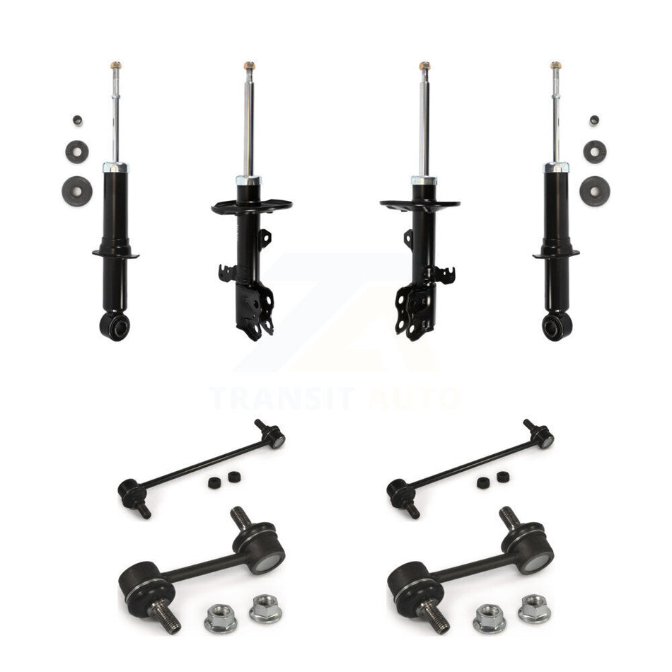 Front Rear suspension Strut & TQ sway Bar Link Kit (8Pc) For 2010 Pontiac Vibe FWD KSS-107904