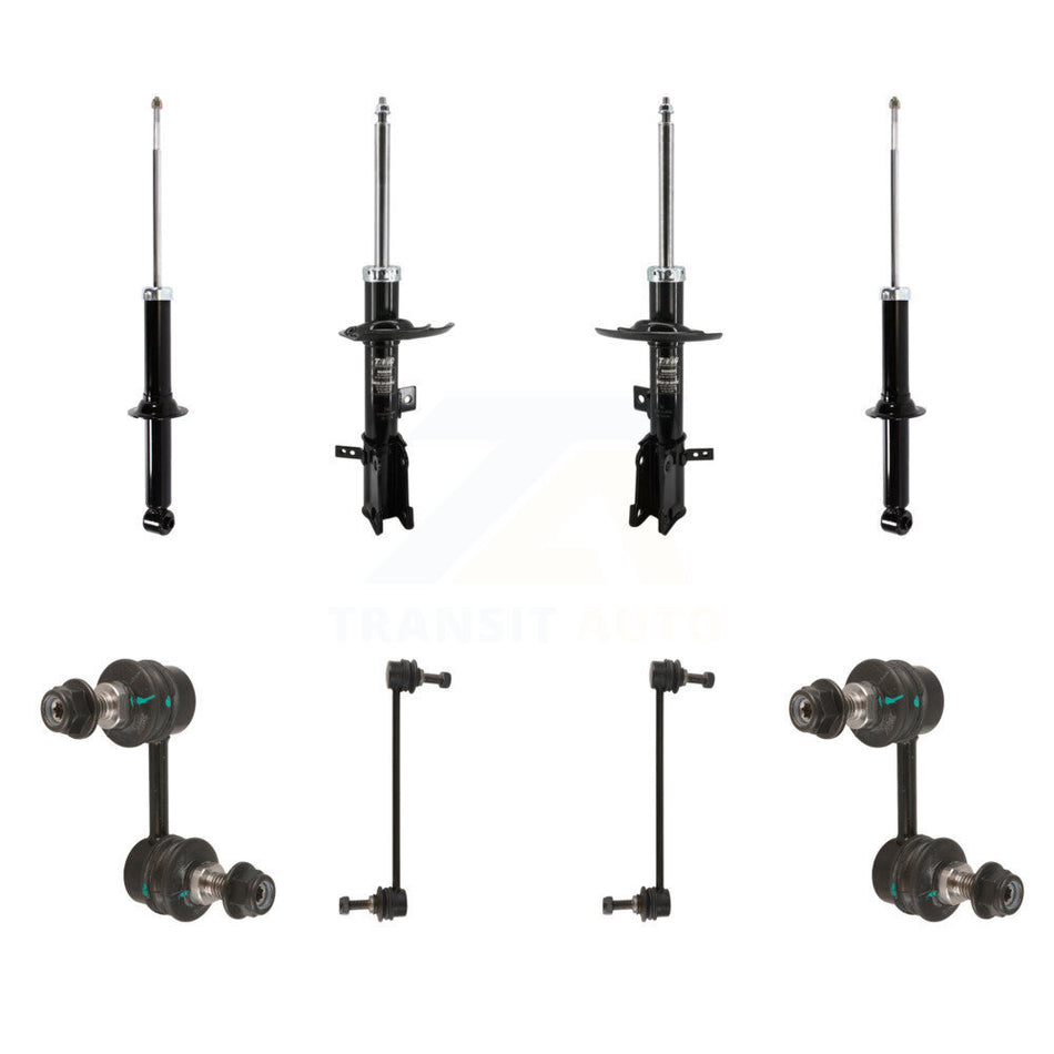 Front Rear suspension Strut & TQ sway Bar Link Kit (8Pc) For Dodge Journey KSS-107909