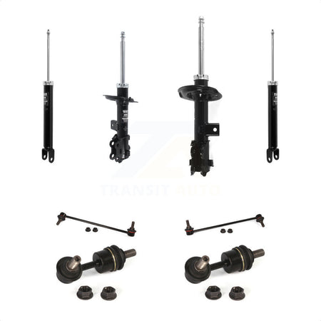 Front Rear Strut Shock & TOR Bar Link Kit (8Pc) For 13-14 Hyundai Sonata GAS engine KSS-107912