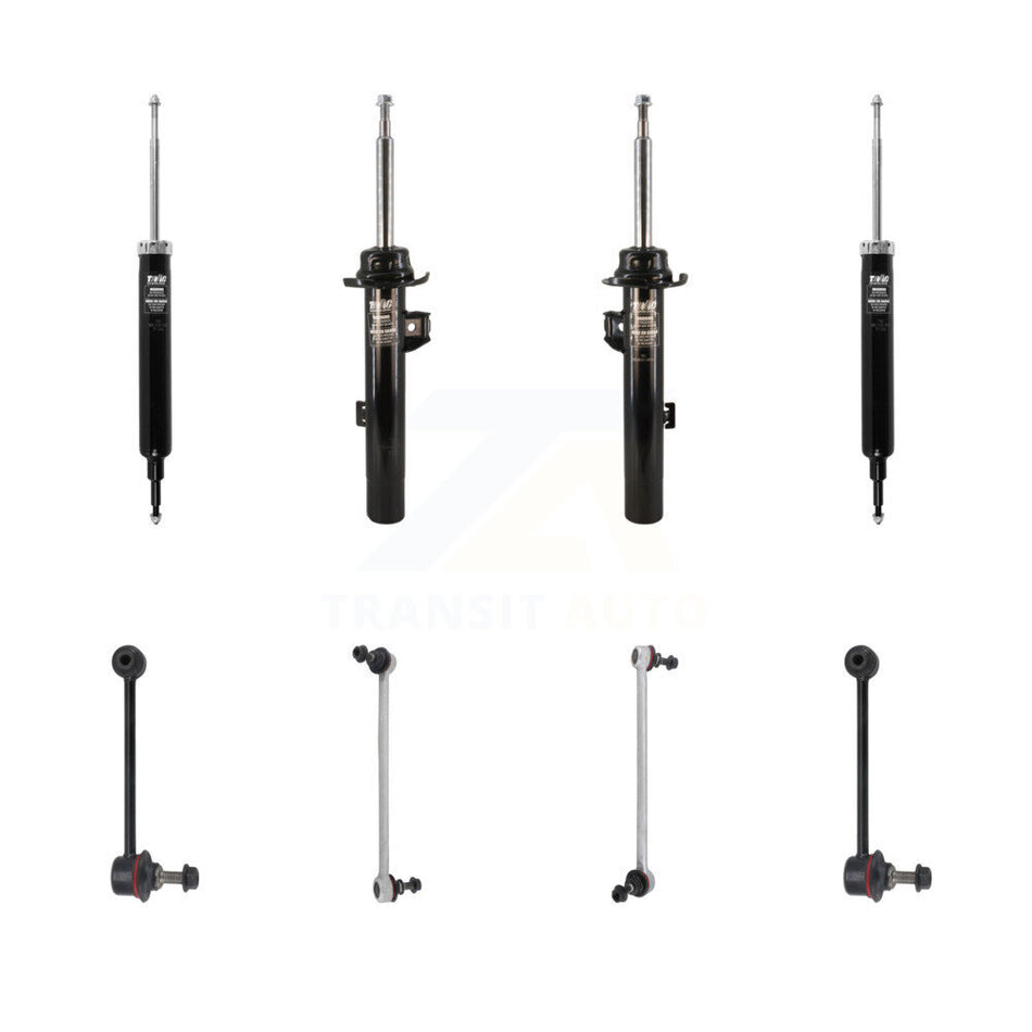 Front Rear Strut Shock & TOR Bar Link Kit (8Pc) For BMW 328i 335i 128i 135i 325i KSS-107913