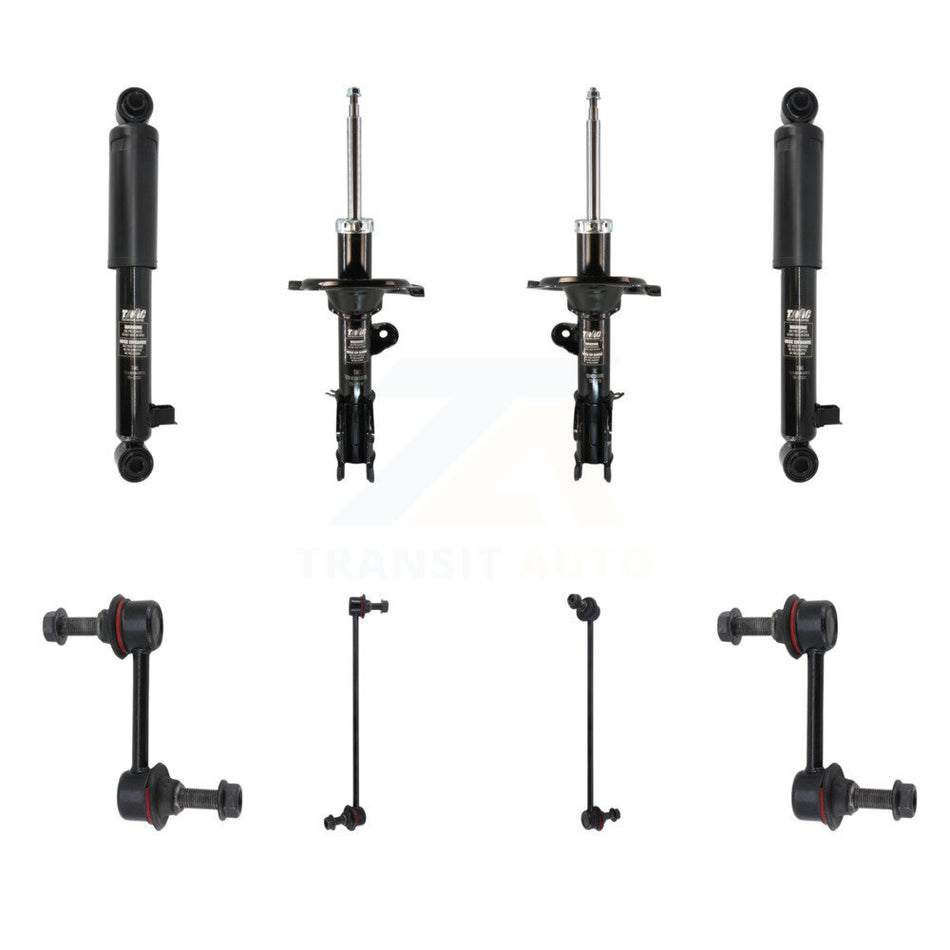 Front Rear Strut Shock & TOR sway Bar Link Kit (8Pc) For 2007-2012 Hyundai Veracruz KSS-107915