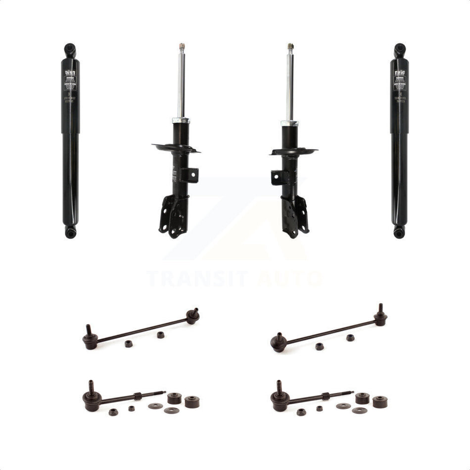 Front Rear Strut Shock & TOR sway Bar Link Kit (8Pc) For Chevrolet Equinox Pontiac KSS-107921
