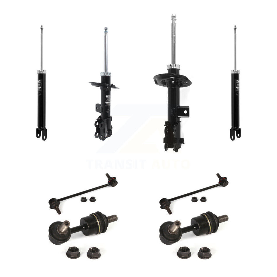 Front Rear Strut Shock & TOR sway Bar Link Kit (8Pc) For Hyundai Sonata Kia Optima KSS-107928