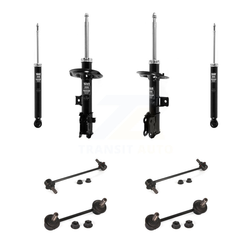 Front Rear Suspension Strut Shock & TOR sway Bar Link Kit (8Pc) For Kia Sportage KSS-107931