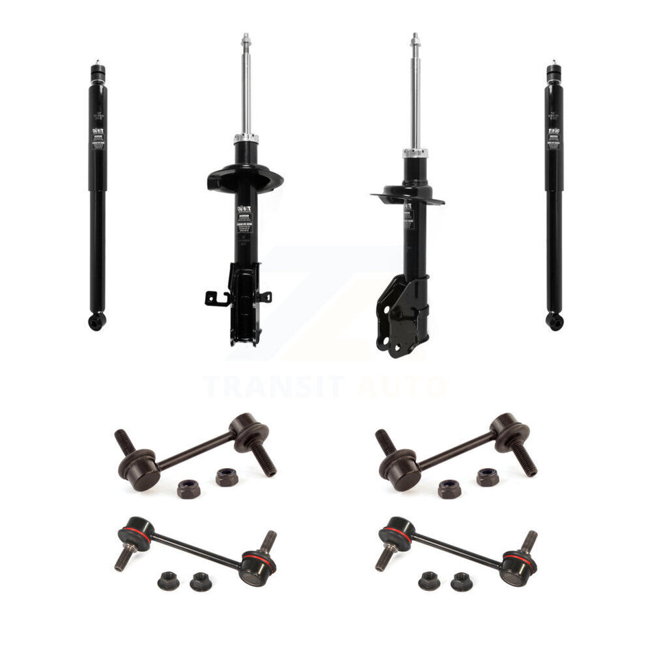 Front Rear Suspension Strut Shock & TOR Bar Link Kit (8Pc) For Ford Edge Lincoln MKX KSS-107933