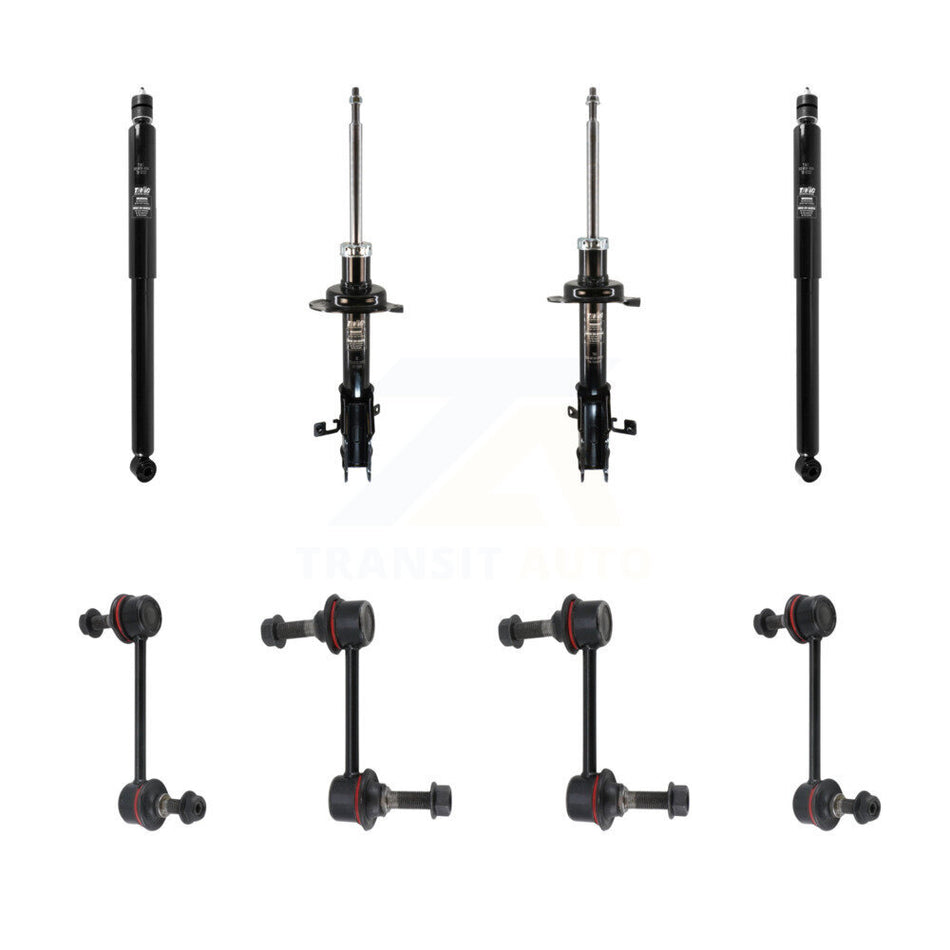 Front Rear Suspension Strut Shock & TOR Bar Link Kit (8Pc) For Ford Edge Lincoln MKX KSS-107933