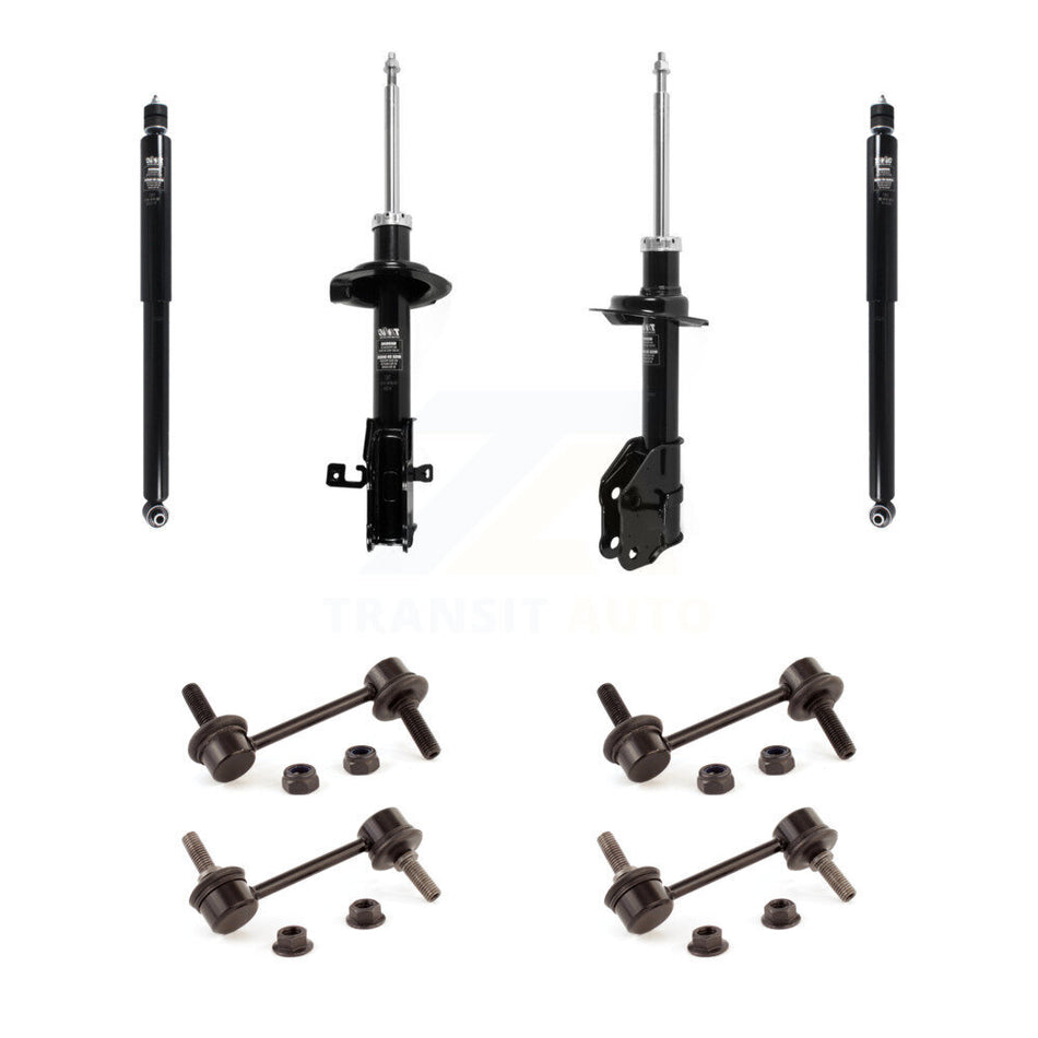 Front Rear Strut Shock & TOR Bar Link Kit (8Pc) For 2007-2010 Ford Edge Lincoln MKX KSS-107934