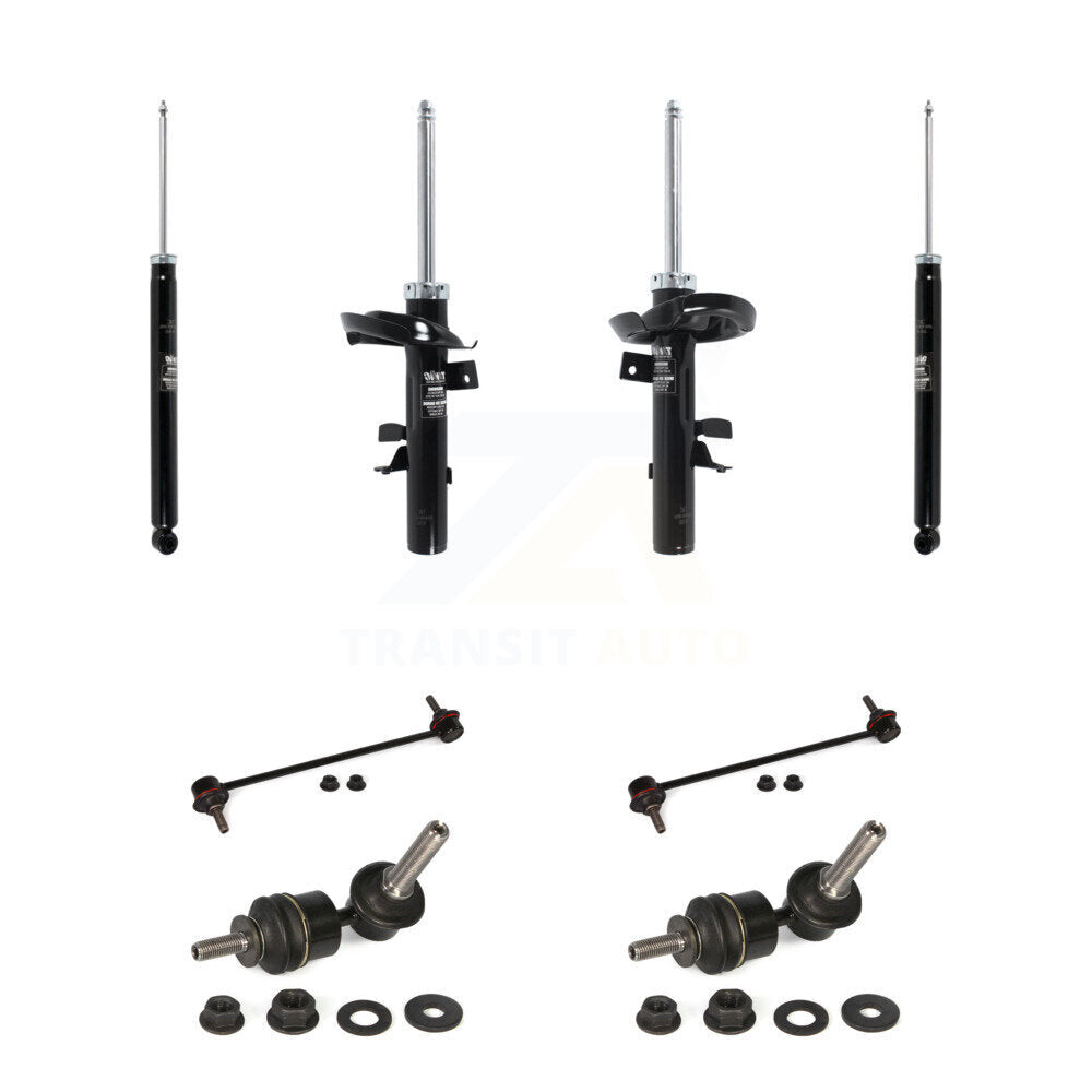 Front Rear Suspension Strut Shock & TOR sway Bar Link Kit (8Pc) For Ford Focus KSS-107935