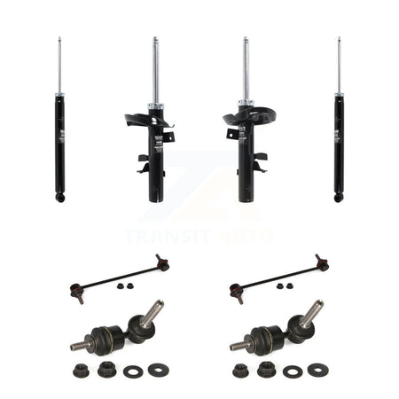 Front Rear Suspension Strut Shock & TOR sway Bar Link Kit (8Pc) For Ford Focus KSS-107935