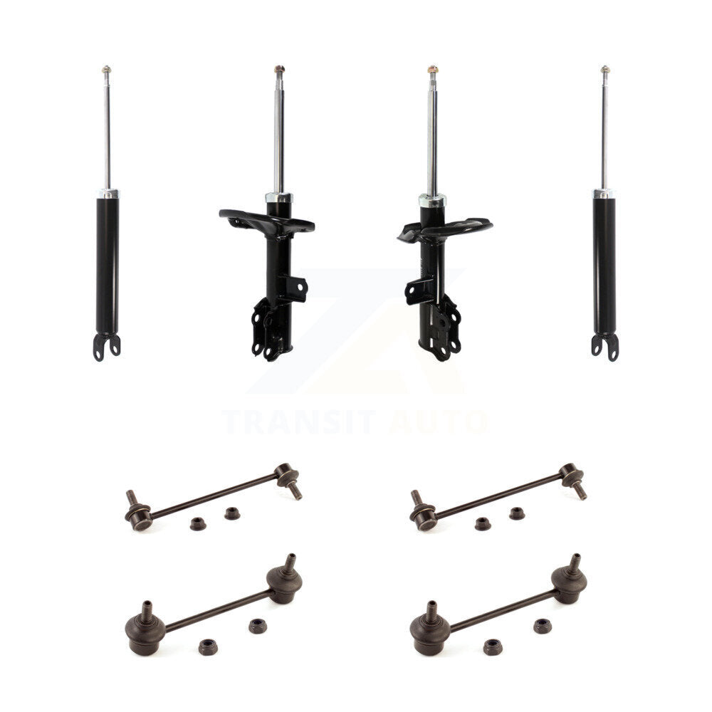 Front Rear Suspension Strut Shock & TOR sway Bar Link Kit (8Pc) For Hyundai Elantra KSS-107941