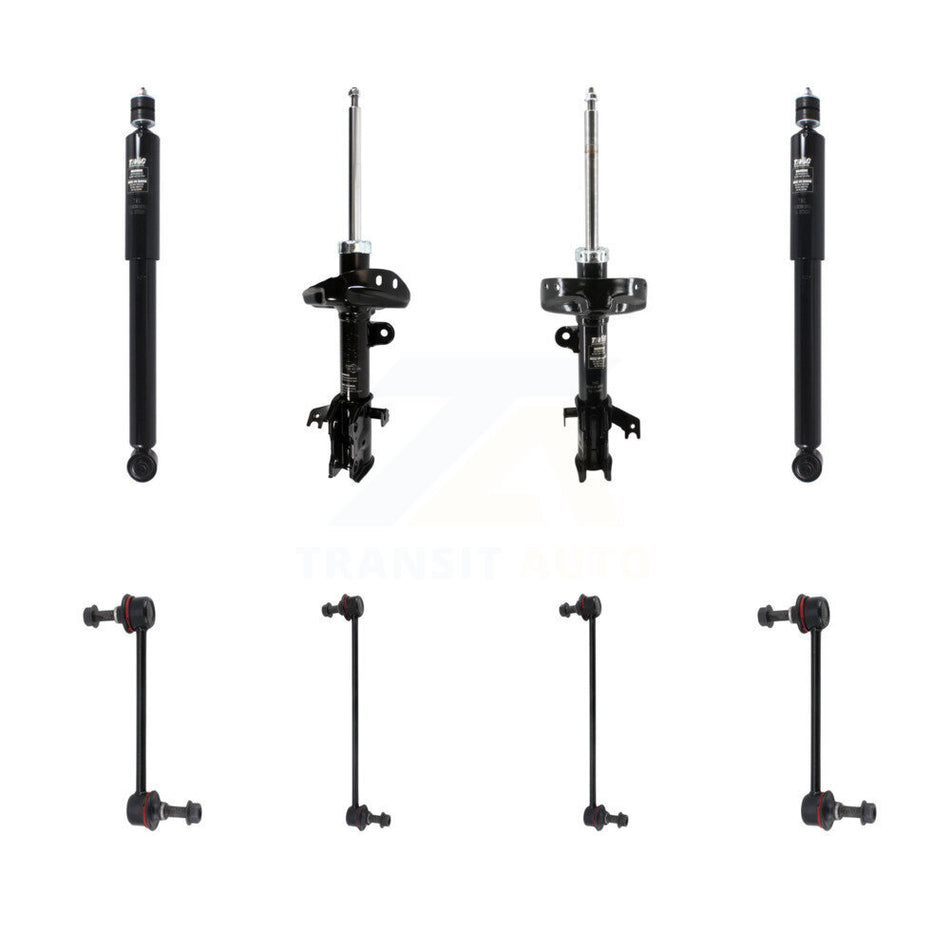 Front Rear Suspension Strut Shock & TOR Bar Link Kit (8Pc) For 2007-2012 Acura RDX KSS-107947