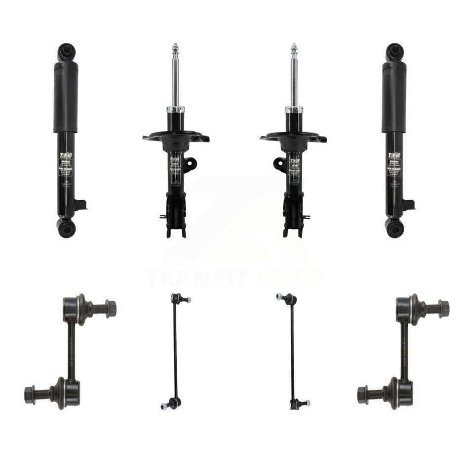 Front Rear Strut Shock & TQ sway Bar Link Kit (8Pc) For 2007-2009 Hyundai Santa Fe KSS-107957