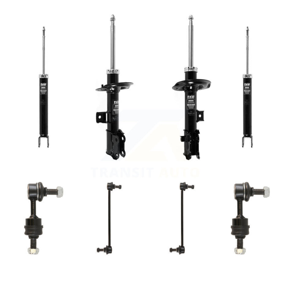 Front Rear Strut Shock & TQ sway Bar Link Kit (8Pc) For Hyundai Tucson Kia Sportage KSS-107961