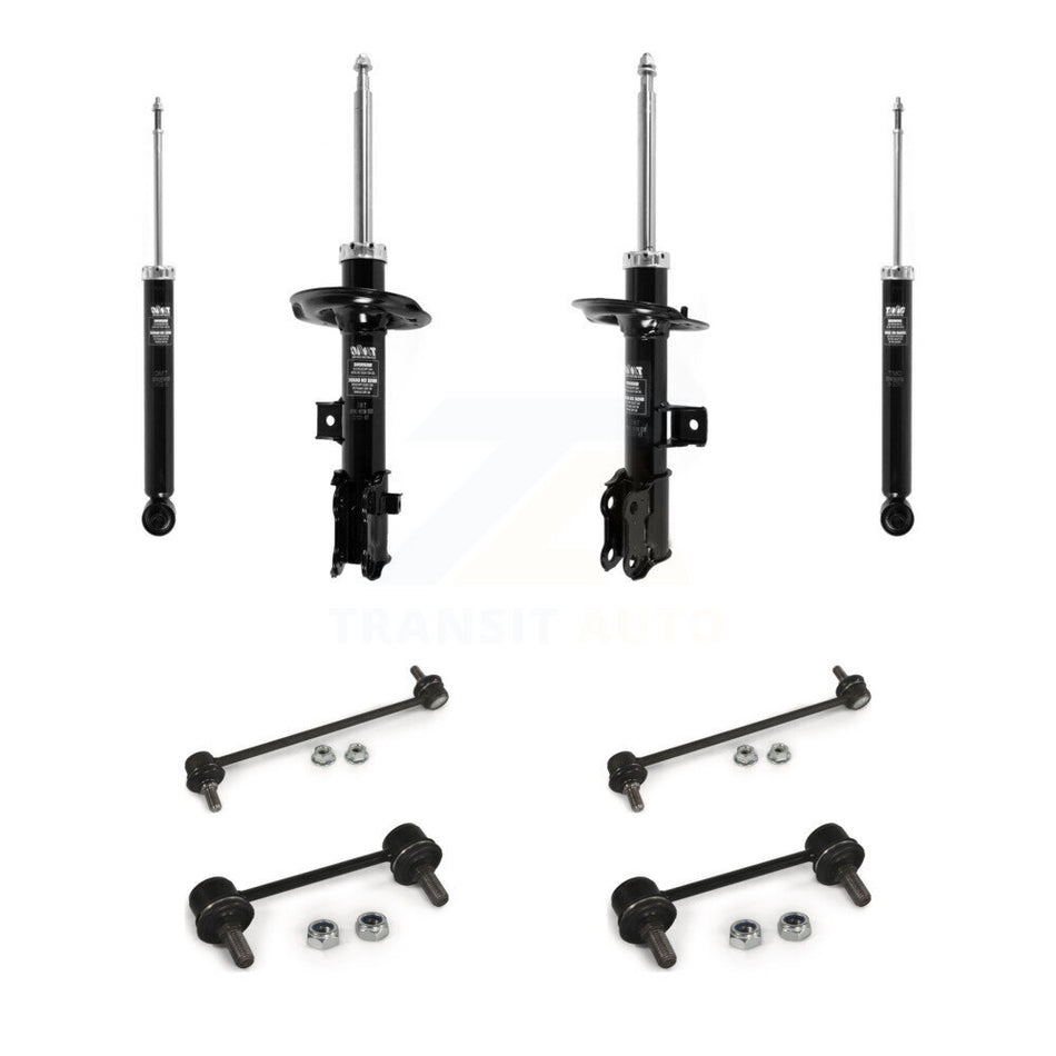 Front Rear Suspension Strut Shock & TQ sway Bar Link Kit (8Pc) For Kia Sportage KSS-107962