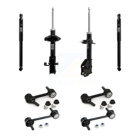 Front Rear Suspension Strut Shock & TQ Bar Link Kit (8Pc) For Ford Edge Lincoln MKX KSS-107964