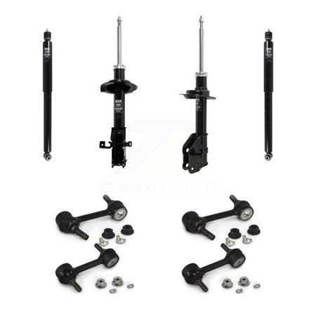 Front Rear Strut Shock & TQ Bar Link Kit (8Pc) For 2007-2010 Ford Edge Lincoln MKX KSS-107965