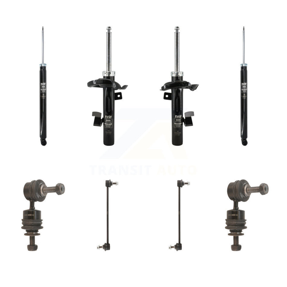 Front Rear Suspension Strut Shock & TQ sway Bar Link Kit (8Pc) For Mazda 3 5 KSS-107970