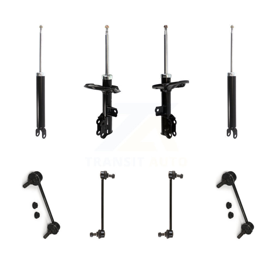 Front Rear Suspension Strut Shock & TQ sway Bar Link Kit (8Pc) For Hyundai Elantra KSS-107972