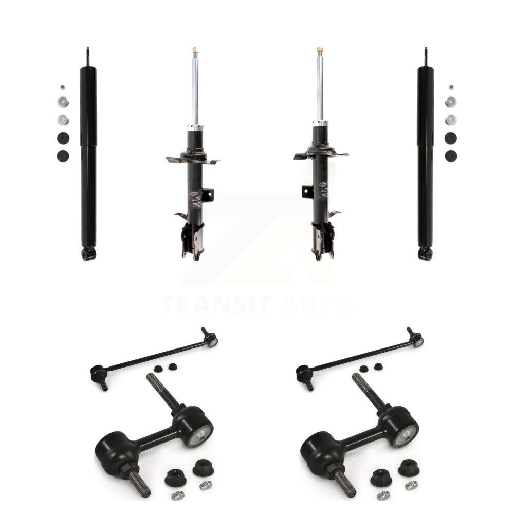 Front Rear Strut Shock & TQ Bar Link Kit (8Pc) For Ford Escape Mazda Tribute Mercury KSS-107975