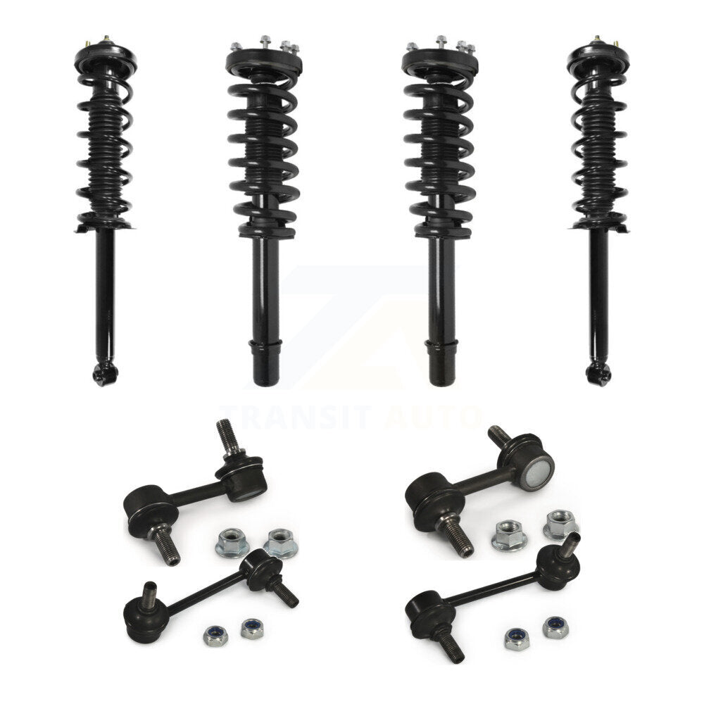 Front Rear Complete suspension Strut & TQ sway Bar Link Kit (8Pc) For 2004-2006 Acura TL KSS-107985