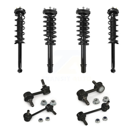 Front Rear Complete suspension Strut & TQ sway Bar Link Kit (8Pc) For 2004-2006 Acura TL KSS-107985