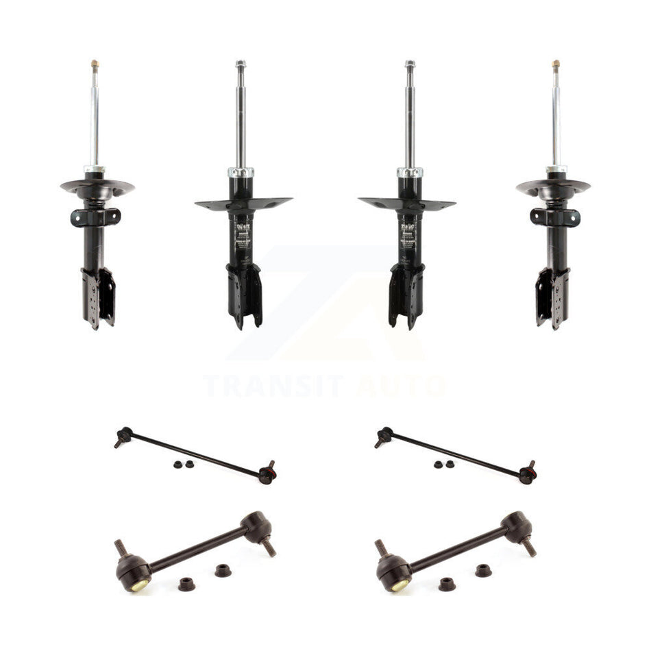 Front Rear Strut & TOR Bar Link Kit For 08-09 Buick Allure 5.3L With 16" Factory Wheels KSS-108166