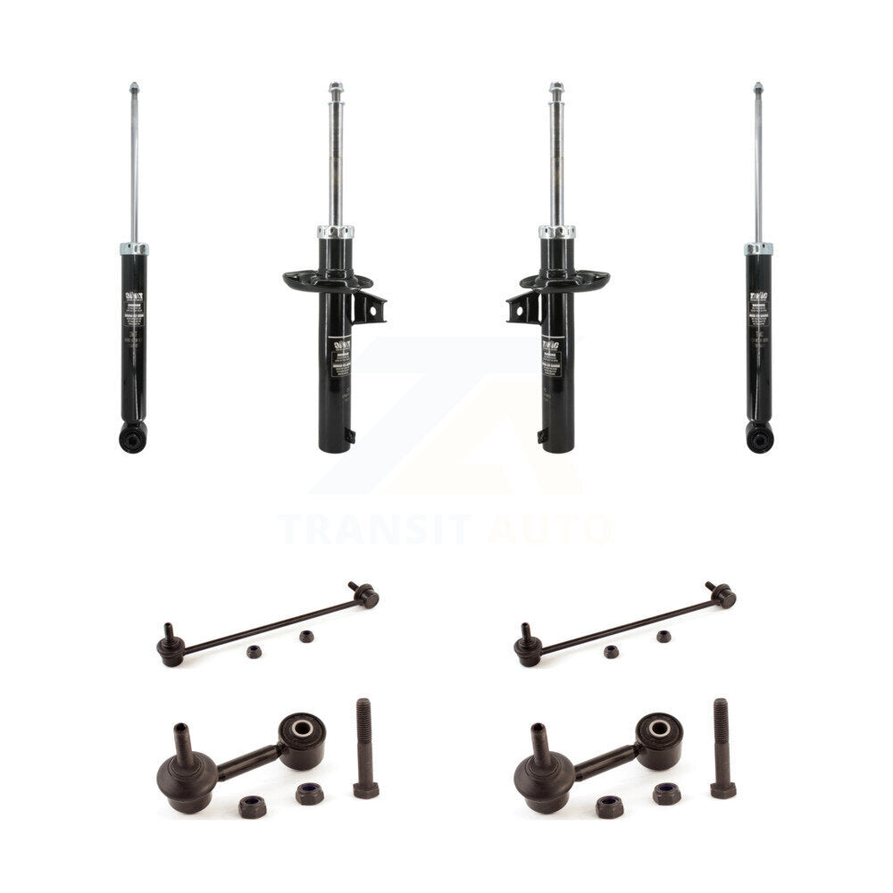 Front Rear Strut Shock & TOR Bar Link Kit For Volkswagen Jetta Golf Rabbit Passat CC KSS-108180