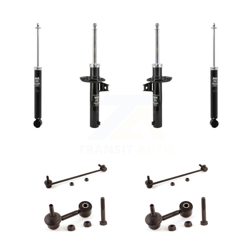 Front Rear Suspension Strut Shock & TOR sway Bar Link Kit For Volkswagen Jetta KSS-108184
