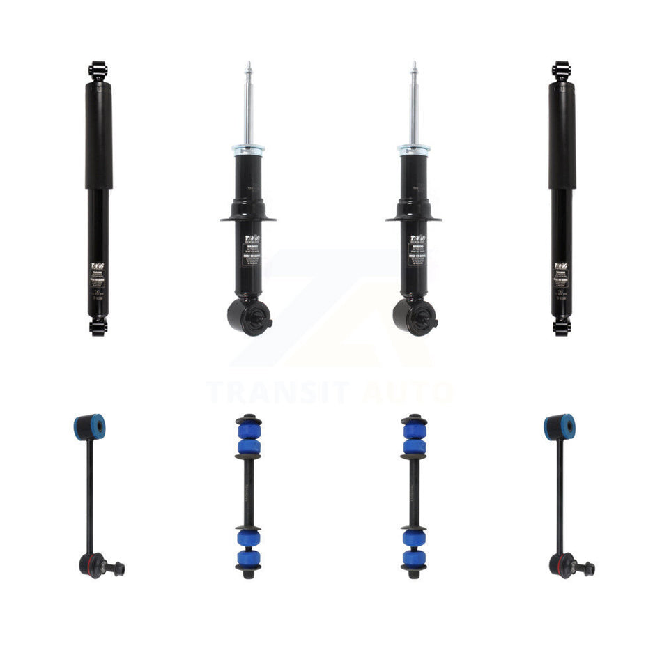 Front Rear Strut Shock & TOR Bar Link Kit For Chevrolet Avalanche GMC Tahoe Yukon XL KSS-108190