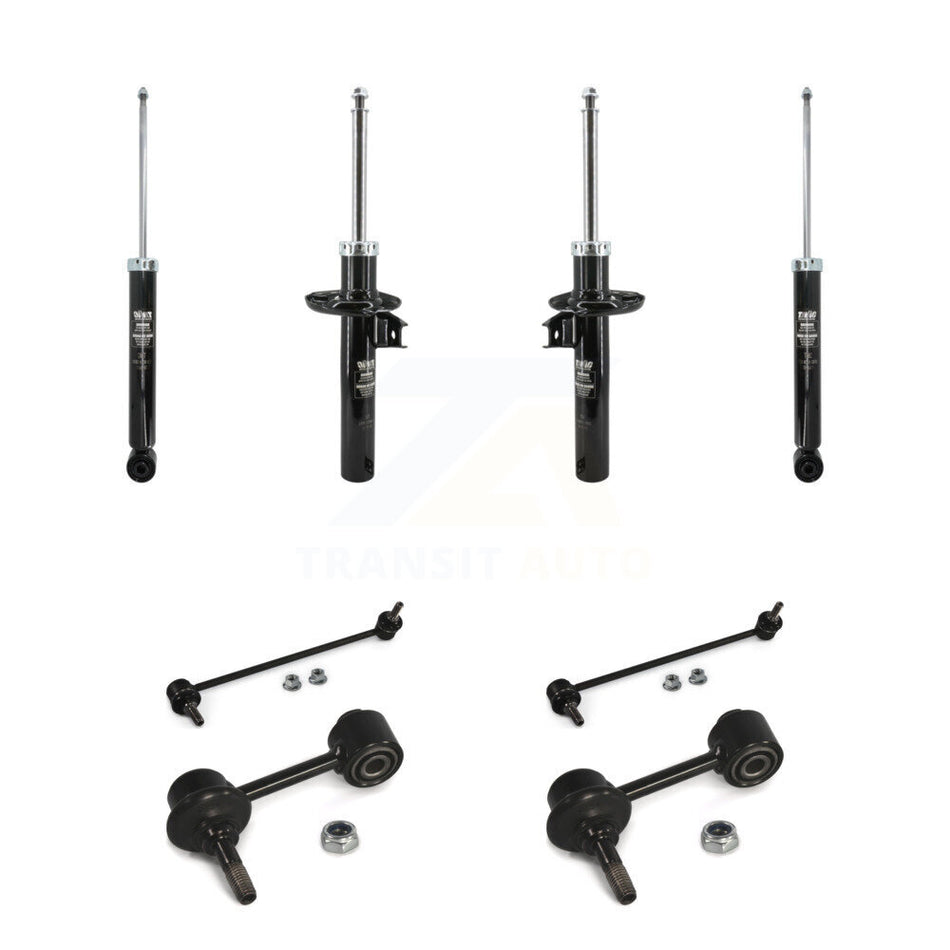 Front Rear Strut Shock & TQ Bar Link Kit For Volkswagen Jetta GTI Audi A3 Quattro KSS-108196